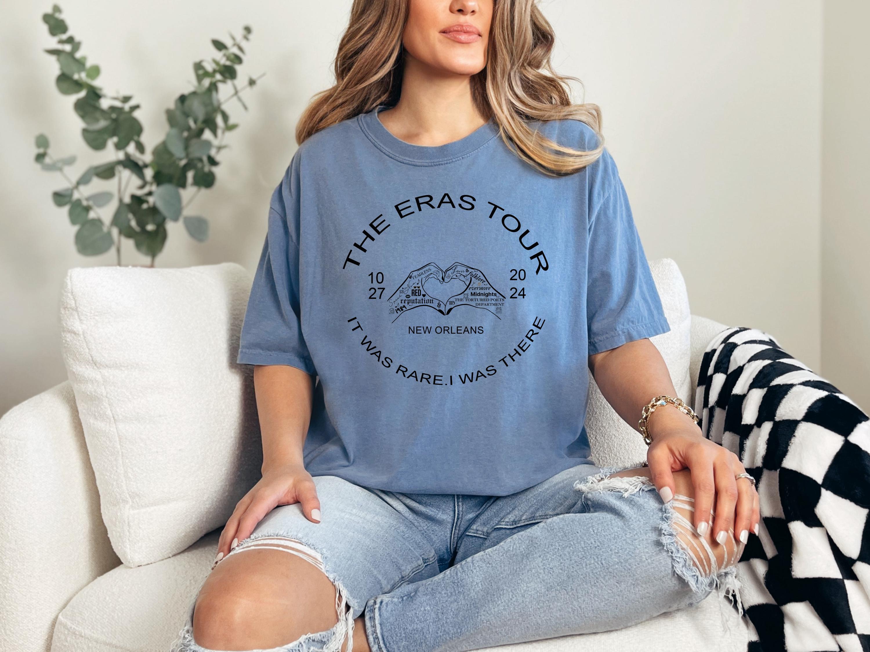 Comfort Colors Era Tour Custom Date Shirt It Was Rare,I Was There, Era Tour Custom City, Concert ,Era Tour Concert Shirt