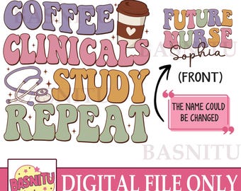 Nursing Student Digital Png File For Shirt, Nursing School, School Nurse, New Nurse Gift, Future Nurse Gift, Nurse Student