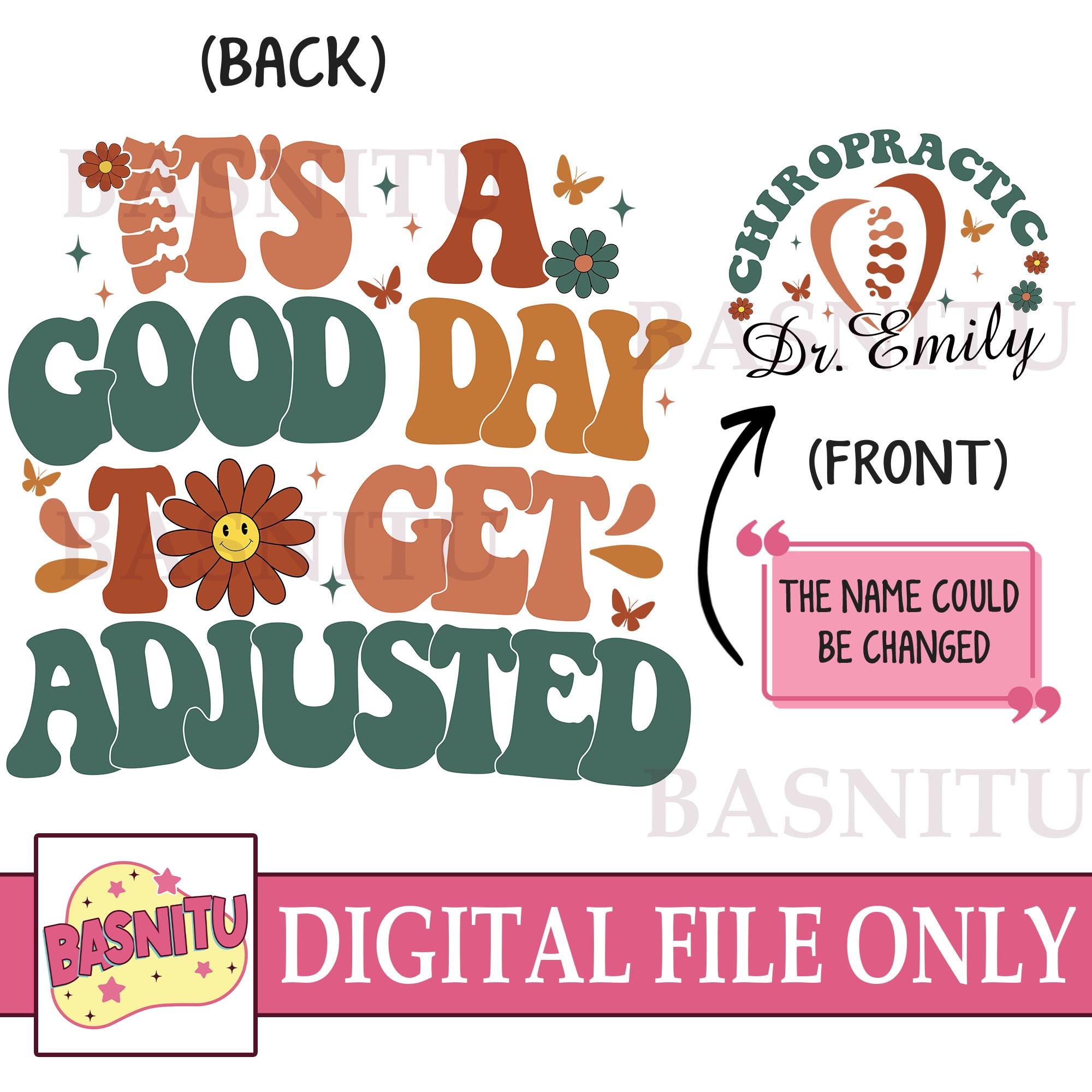It's A Good Day To Get Adjusted Chiropractic Digital Png File For Shirt, Chiropractor Gifts, Chiropractic Student Grad Gift