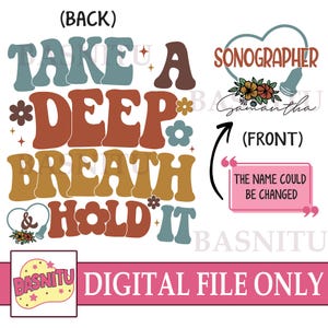 Sonographer Digital Png File For Shirt, Ultrasound Technologist, Retro Sonography, Ultrasound Tech, Sonographer Graduation Gift