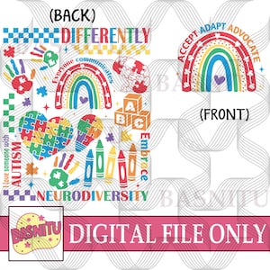 Everyone Communicates Differently Digital Png File For Shirt, Autism Awareness Png, Neurodiversity Png, Autism Accept Adapt Advocate Png