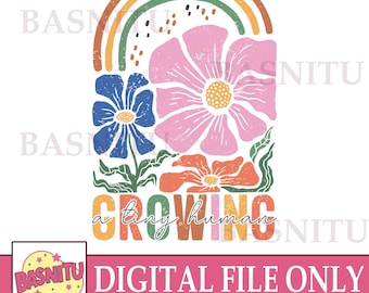 Growing A Tiny Human Digital Png File For Shirt, Cute Pregnancy Announcement Png, Funny Maternity, New Mom Gift, Baby Shower Gift For Mom