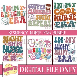 Residency Bundle Digital Png File For Shirt, Medical Residency, Doctor Png, Future Doctor Gift, Medical Student Gift, Resident Doctor Gift