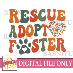 Dog Rescue Digital Png File For Shirt, Dog Rescue Png, Rescue Mom, Dog Adoption, Gift For Mom, Animal Lover