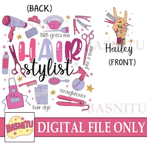 Hairstylist Digital Png File For Shirt, In My Hairstylist Era Png, Gift for Hair Stylist, Retro Hair Stylist, Hairdresser, Beautician Gift