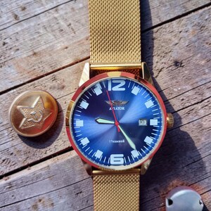 Poljot Aviator Mechanical Watch | Soviet Pilot Wristwatch | Vintage Men's Gift
