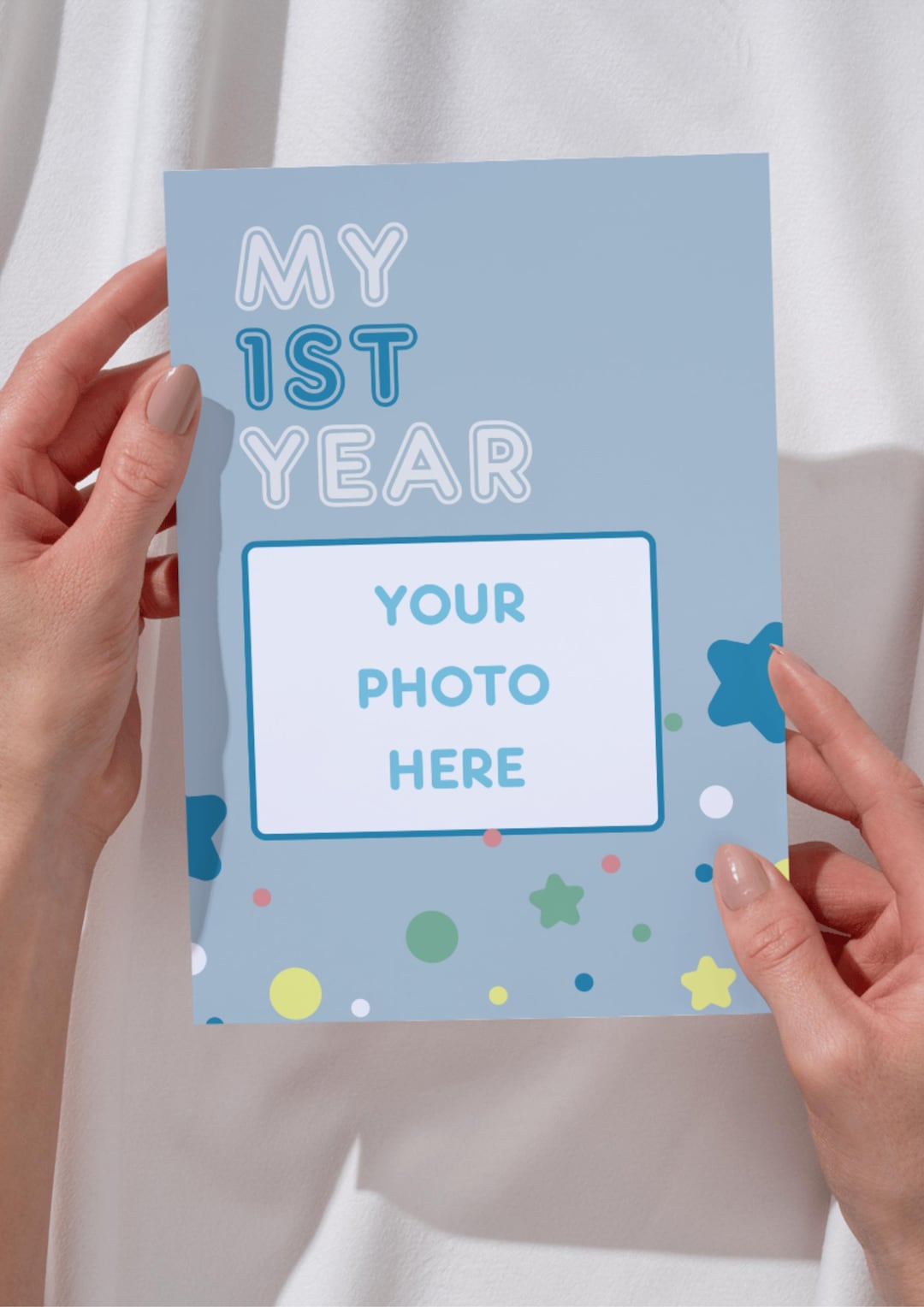 My First Year Custom Personalised Photo Sticker Album - A5 - Bespoke ...