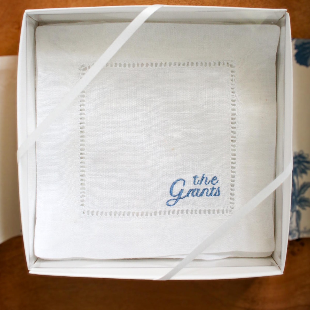 Custom Name Embroidered Cocktail Napkins | Hostess Gifts | Chinoiserie Gifts | Wedding Gifts | Housewarming Gifts | Hostess Gifts - Etsy