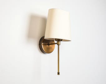 Dekorative Wandleuchte mit Schirm, elegante Nachttischleuchte, sanftes Akzentlicht, moderne klassische Leuchte für Schlafzimmer, Flur und Eingangsbereich