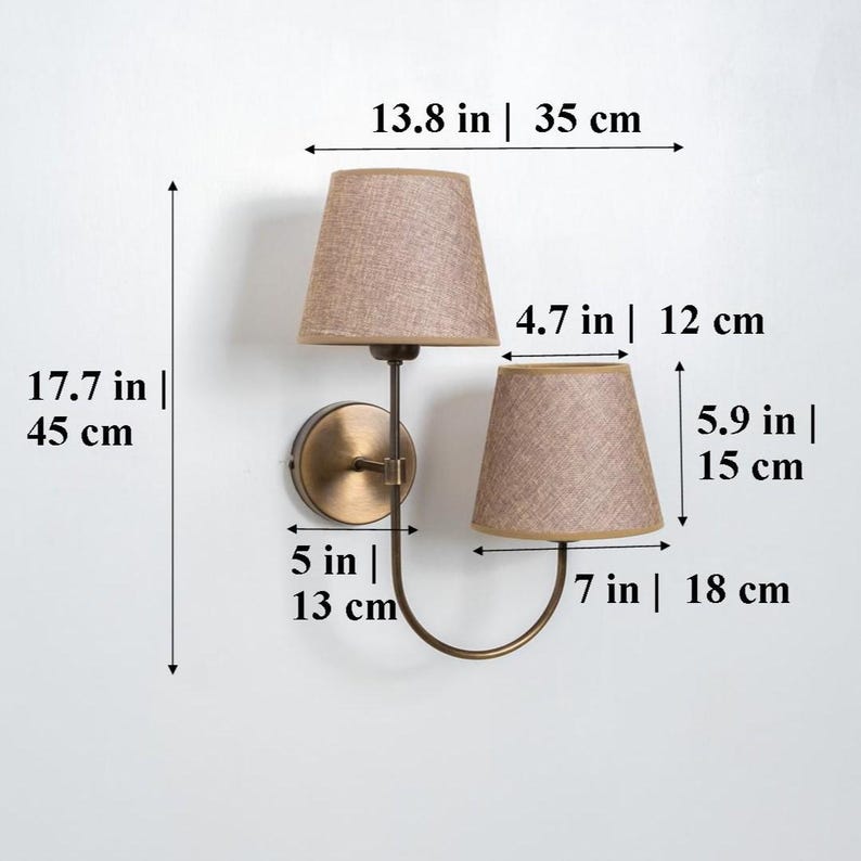 Vintage Double Shade Wall Sconce Antique Home Decor Wall Lamp vintage-double-shade-wall-sconce-antique-home-decor-wall-lamp