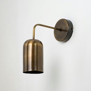 Industrial Wall Sconce, Modern Brass Wall Light, Farmhouse Hallway Sconce, Bedside Wall Lamp, Mirror Light, Accent Wall Lighting Fixture