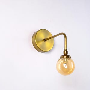 Lampada da parete moderna a globo in vetro, applique industriale, applique da parete per esterni, luce d&#39;ingresso, applique in ottone vintage, applique da comodino, lampada da parete per loft