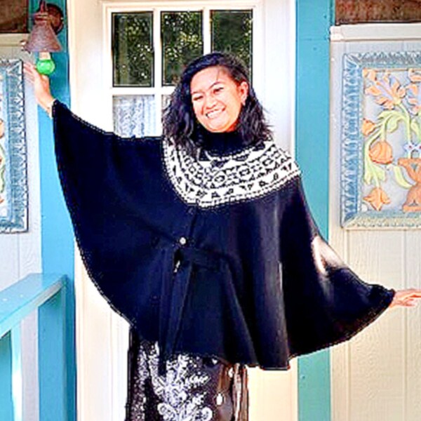 wool shawl cape