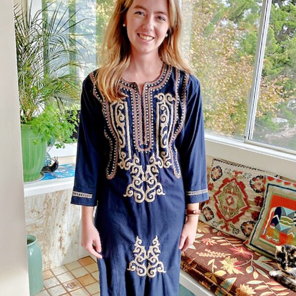 Embroidered Caftan - Etsy