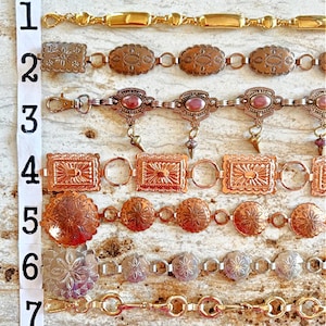 Chain Belt Copper Gold Silver Vintage & moderne waist decor SCROLL DOWN 4 Info