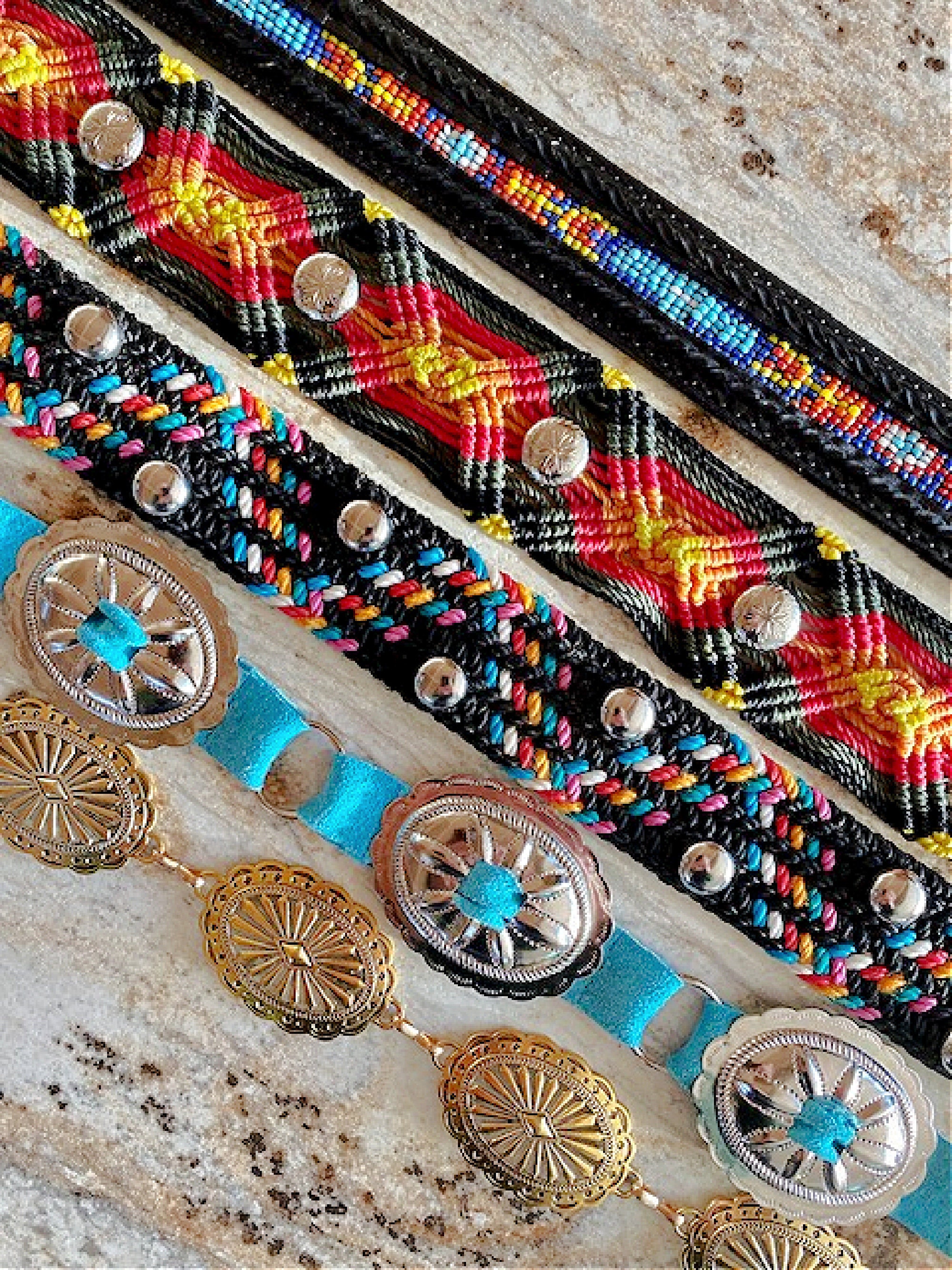 Concho Macrame belt sz small Handmade Macrame Belt With Seashells - Etsy main image 3