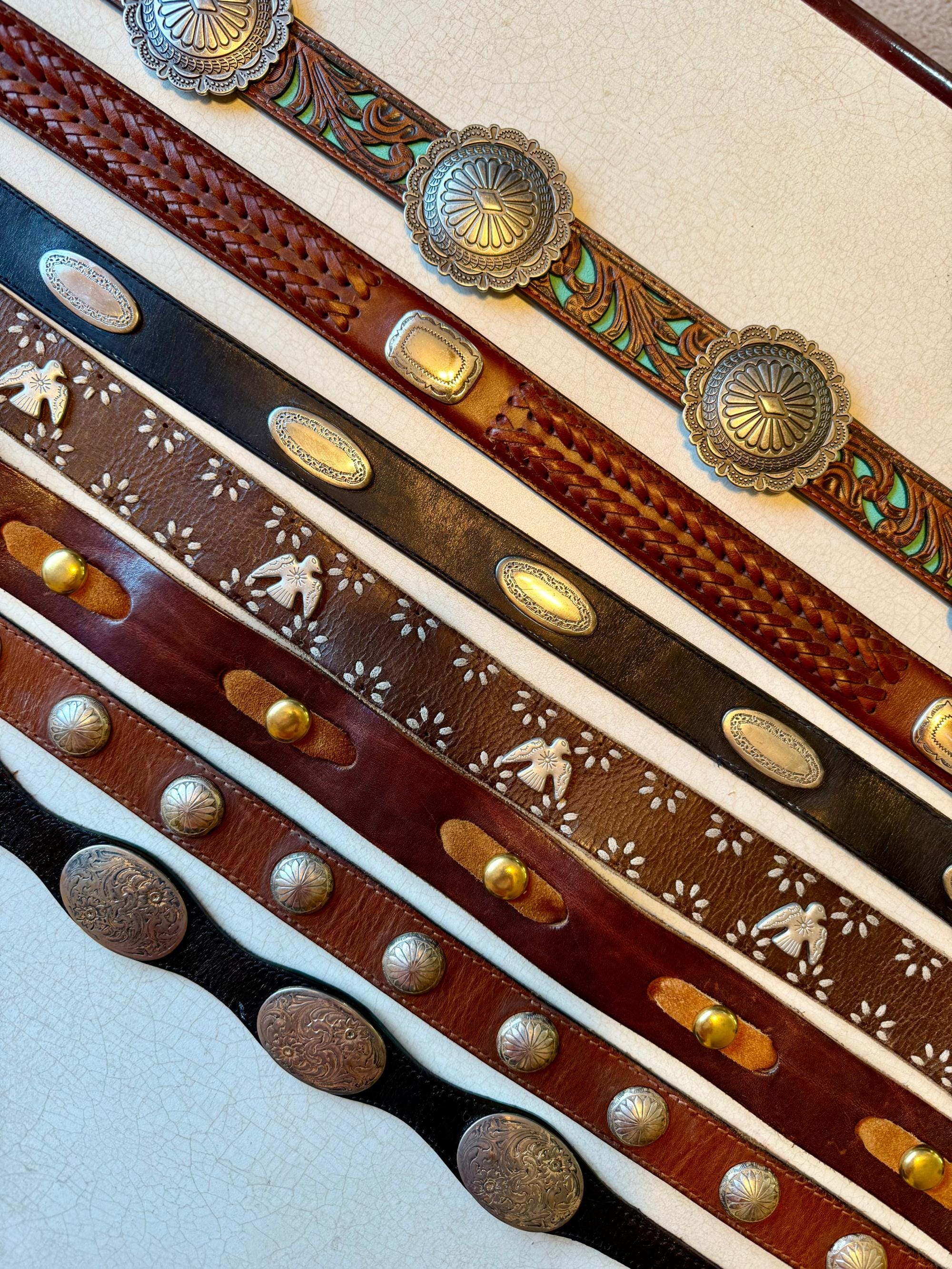 235様用　ナバホ　コンチョベルト Navajo concho belt - Etsy 日本