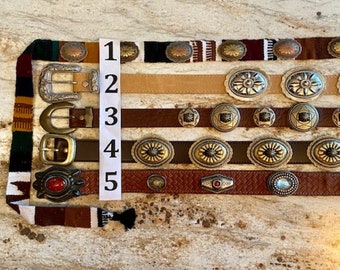 Conchoriem VEGAN western country cowgirl vintage SCROLL NAAR BENEDEN 4 Info