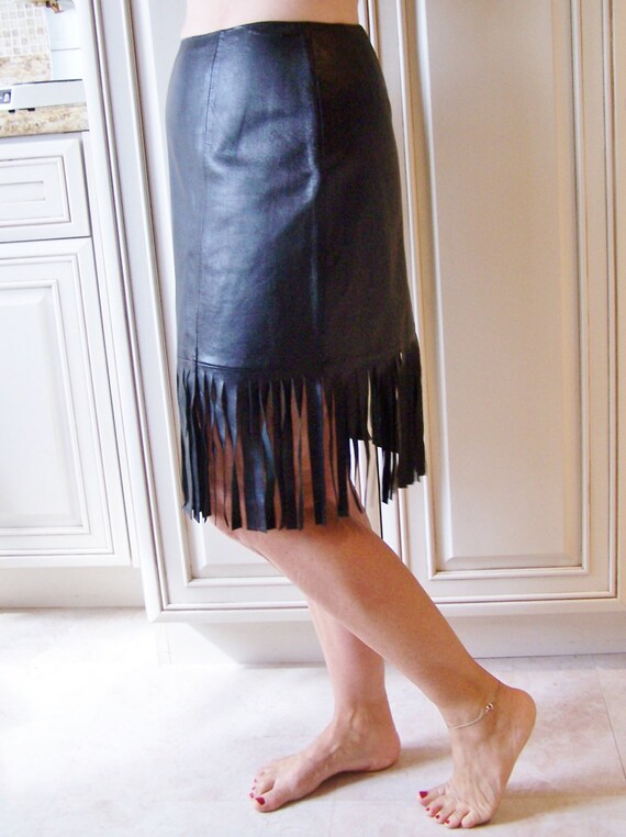 Etsy womens leather skirt cheap