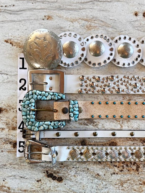 Leatherrock Concho belt with silver tone conches Size S Women main image 4