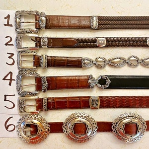 Brighton Concho Belt, Western, Southwestern, decorative belts, Genuine Leather, CHOOSE YOURS