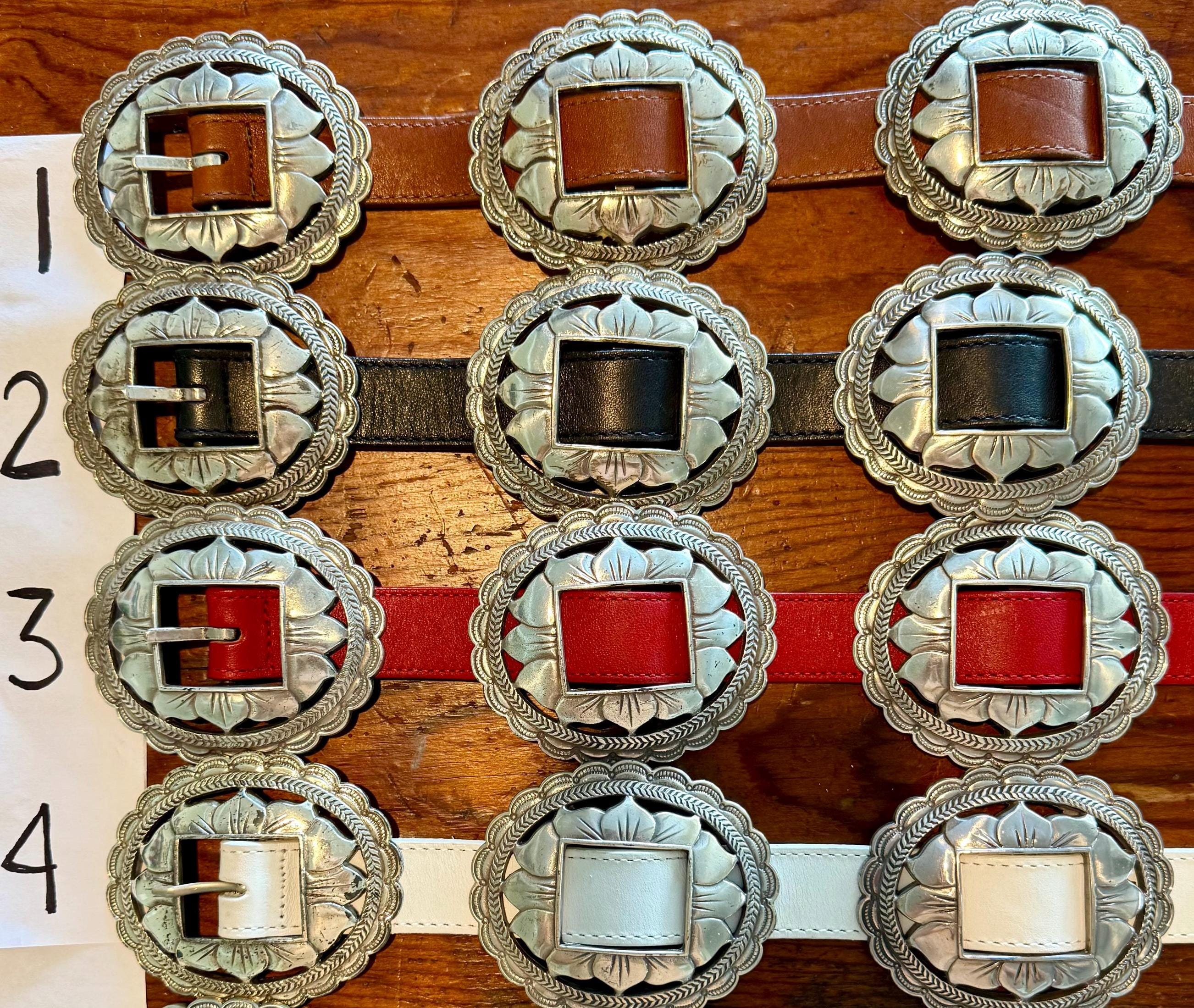 Brighton Sunflower Belt: Brown Black Red White Vintage 1993  display picture 2