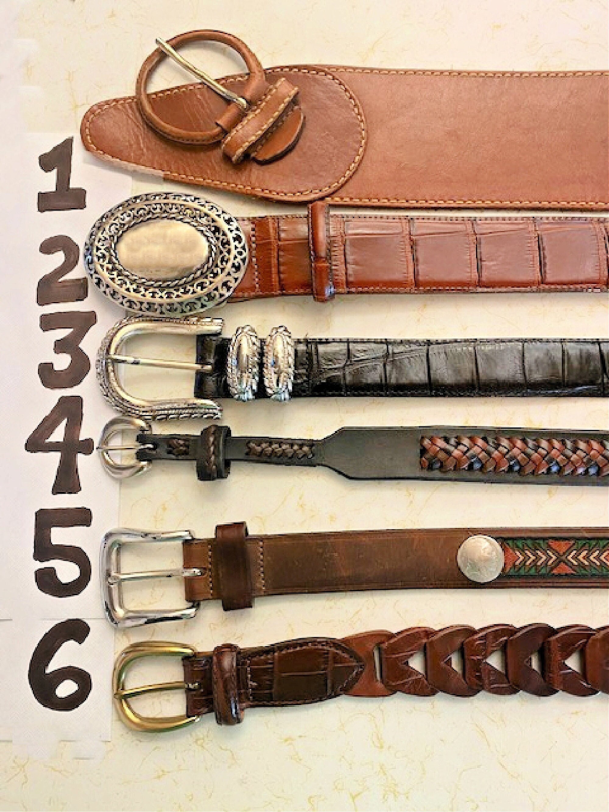 Ceinture Brighton En Cuir Noir Avec Fermoir Argenté - Taille L (Small) - Occasion En Excellent état