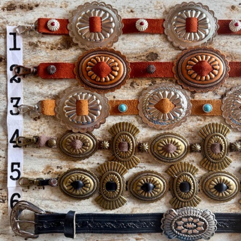 Rust Conchos - Etsy UK