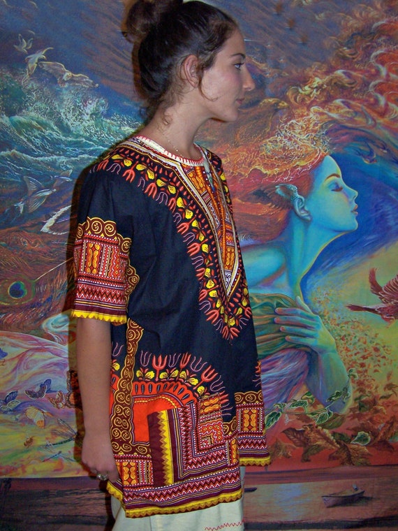 tribal shirt african shirt - Gem