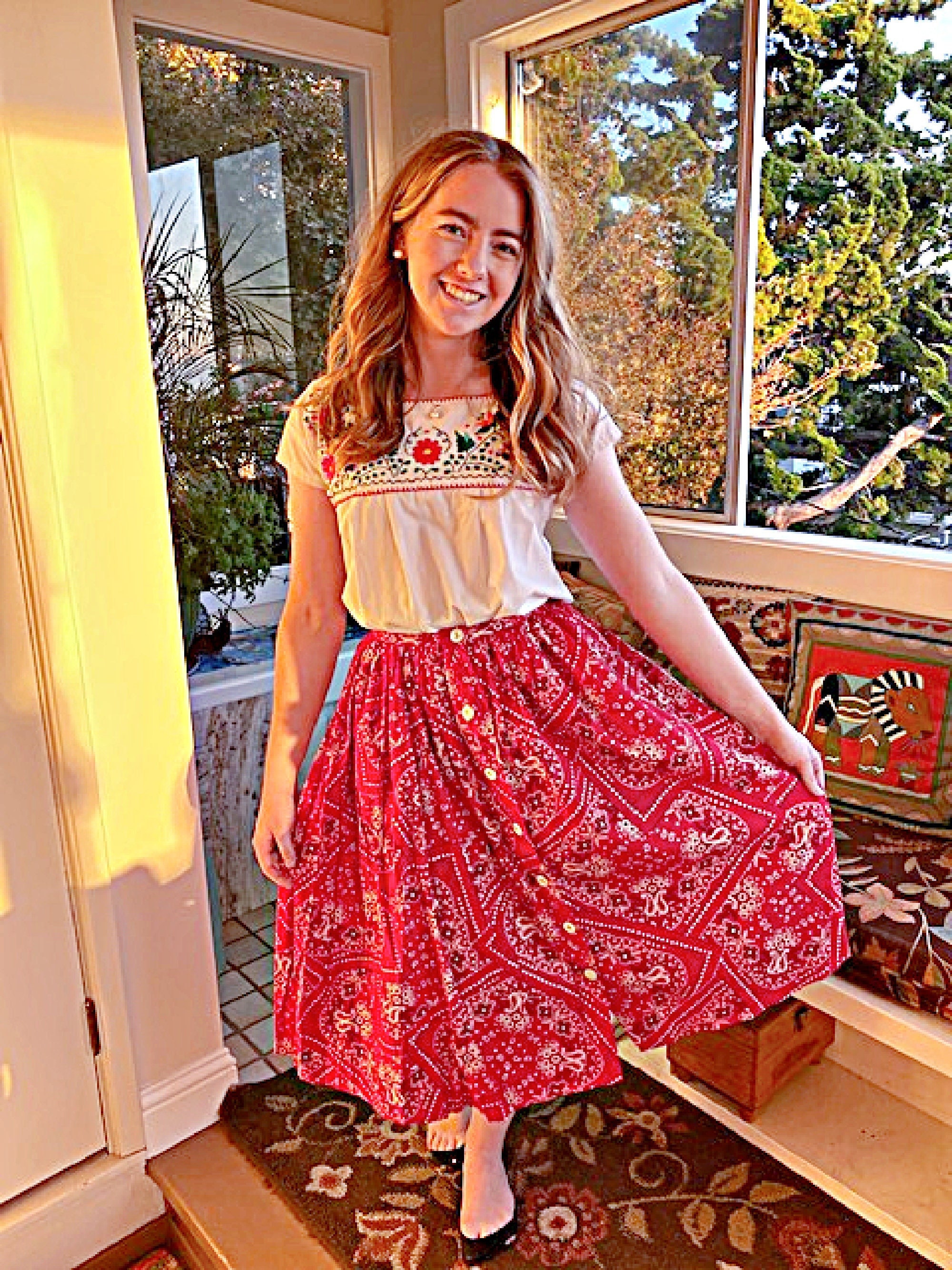 Knit skirt bandana cheap