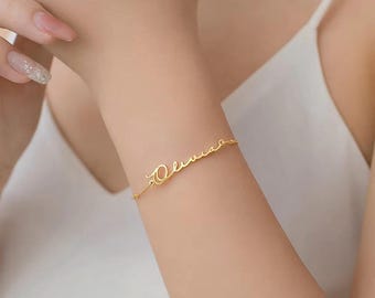Custom Name Bracelet,Custom Bracelet for Women, Personalized Gift Jewelry, Kids Name Bracelet for Mom, Christmas Gift for Girlfriend