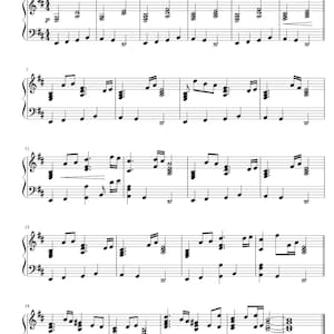 Puede incluir: Partitura para piano de la canción "Sweden" de Minecraft, arreglada por Torby Brand. La notación musical está impresa en tinta negra sobre papel blanco. El título y la información del compositor están en la parte superior. El tempo es ♩ = 44.