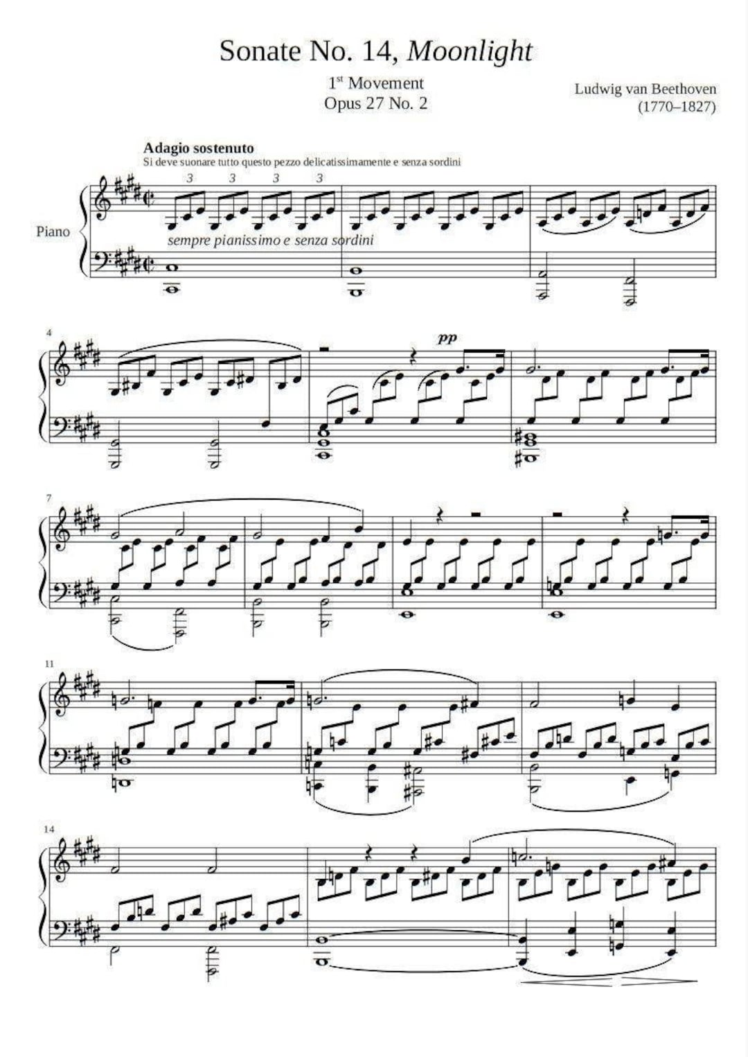 クラシック BEETHOVEN PIANO SONATAS complete beethoven Piano sonata no.14 
