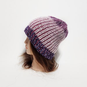 Slouchy Hat, Women&#39;s Hat, Tunisian Crochet Hat, Women&#39;s Beanie, Slouchy Beanie, Hat For Women