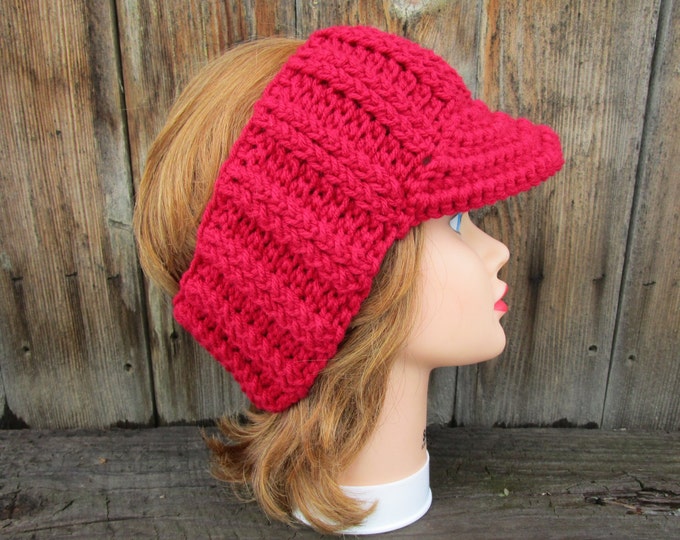 Crochet Sun Visor Headband Headwrap Visor Crochet Headband Etsy