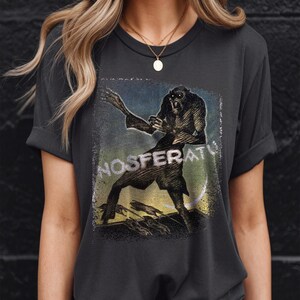Nosferatu Graphic Tee Shirt, Vintage Retro Vampire Horror Movie Apparel, Nosferatu Merch, Horror Fan T Shirt, Unisex Horror Movie Shirt