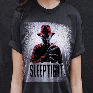 Freddy Krueger Graphic Tee, Vintage Horror Slasher Movie Apparel, Nightmare on Elm Street Merch, Horror Fan T-Shirt, Unisex Horror Shirt