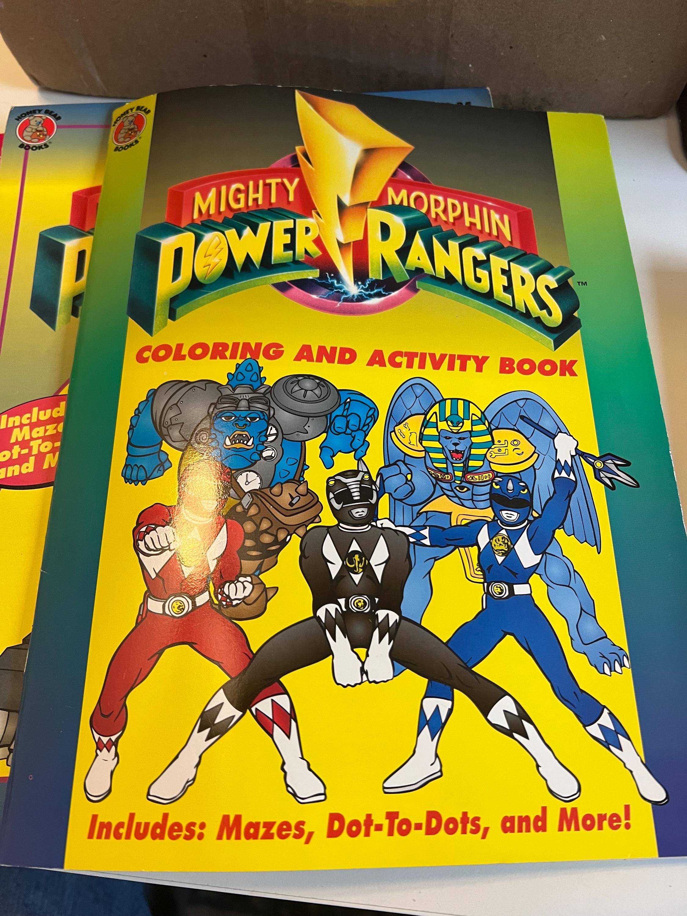 Vintage Mighty Morphin Power Rangers Bundle. Book and Coloring Activity ...
