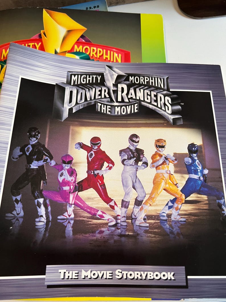 Vintage Mighty Morphin Power Rangers Bundle. Book and Coloring Activity ...