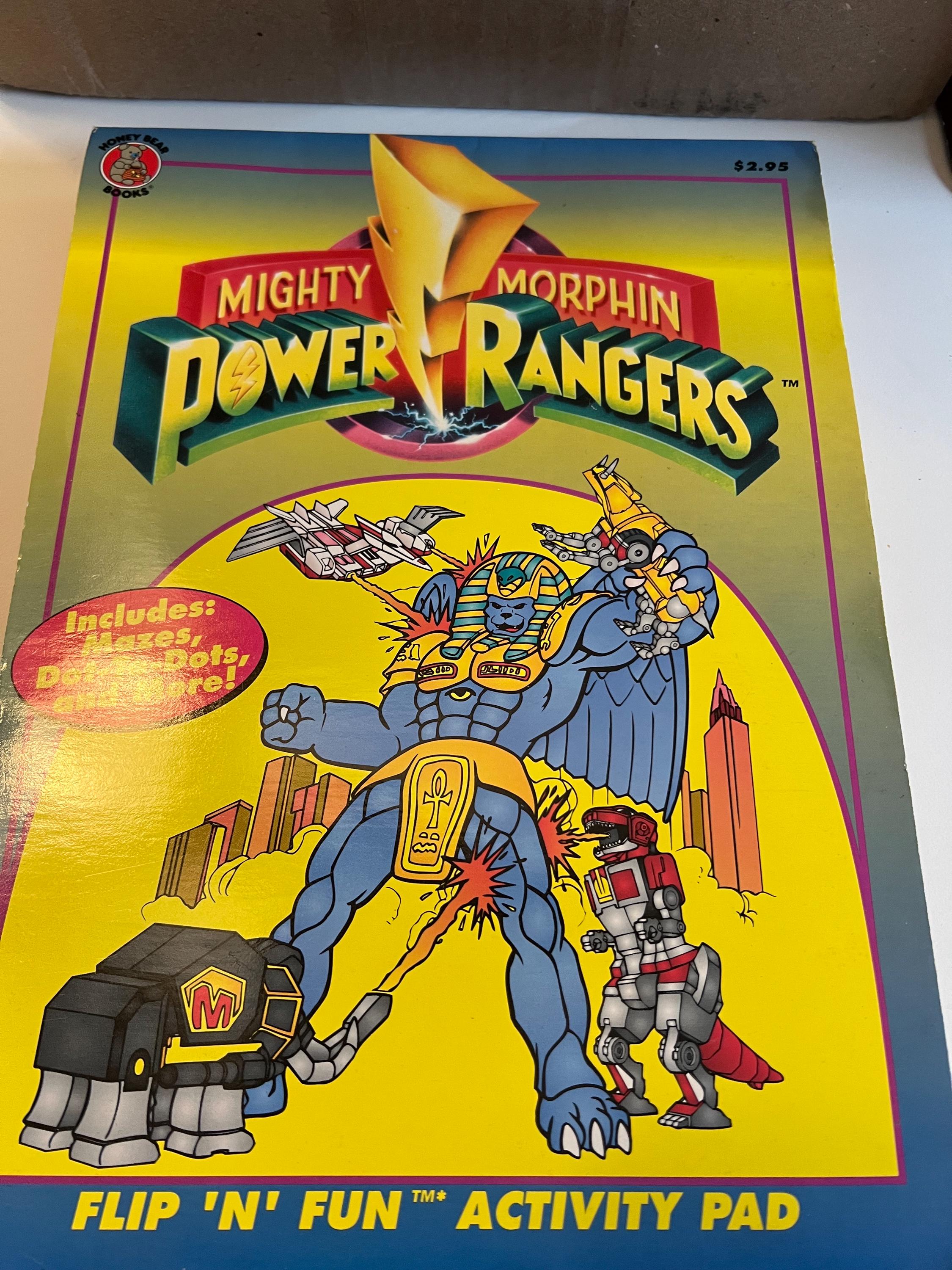 Vintage Mighty Morphin Power Rangers Bundle. Book and Coloring Activity ...