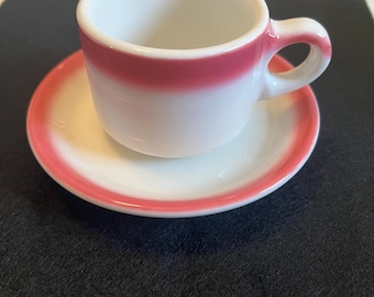 Buffalo China Restaurant Ware Cup and Saucer. Very Good Condition
