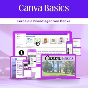Hier ein kleiner Einblick über den digitalen Guide zu den Canva Basics.