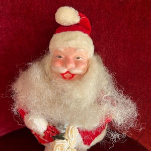 Vintage Harold Gale Santa Doll Red Velvet Santa Claus