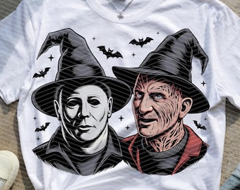 Witchy Halloween Horror Legends PNG: Sublimation Design