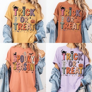 Spooky Season png, Halloween Shirt Design PNG, Retro Halloween png, Witch png, Trick or Treat png, Halloween png
