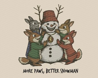 Muñeco de nieve navideño divertido PNG, Muñeco de nieve vintage lindo PNG, Diseño de camiseta navideña de invierno, Arte acogedor de muñeco de nieve, Vacaciones realistas, Invierno festivo