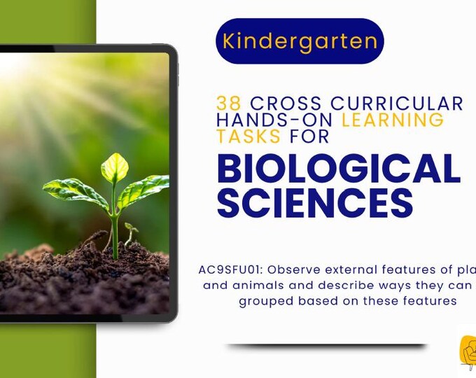 Biological Sciences: 38 Hands-On Learning Tasks & Experiments (Kindergarten)