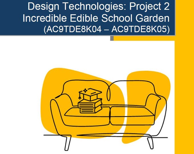 Design Technologies – Project 2 Incredible Edible School Garden 9 Lesson Plans + Marking Rubric + Worksheet Suggestions (Year 7/8)