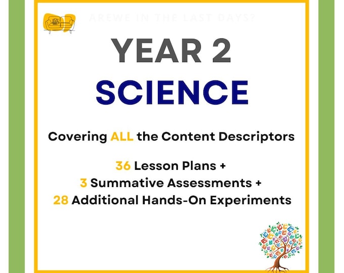 FULL SCIENCE Curriculum - 36 Lesson Plans, 3 Summative Assessments & 28 Additional Hands-On Experiments (Year 2)