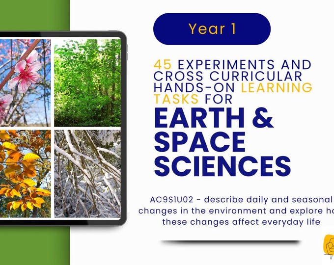 Earth and Space Sciences: 45 Hands-On Learning Tasks & Experiments (Year 1)